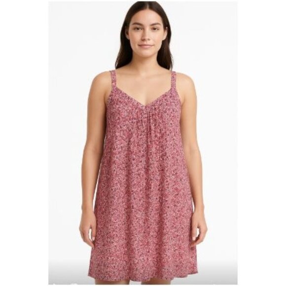 Universal Thread Dresses & Skirts - Universal Thread Womens Criss Cross Back Pink Floral Mini Dress Size Medium